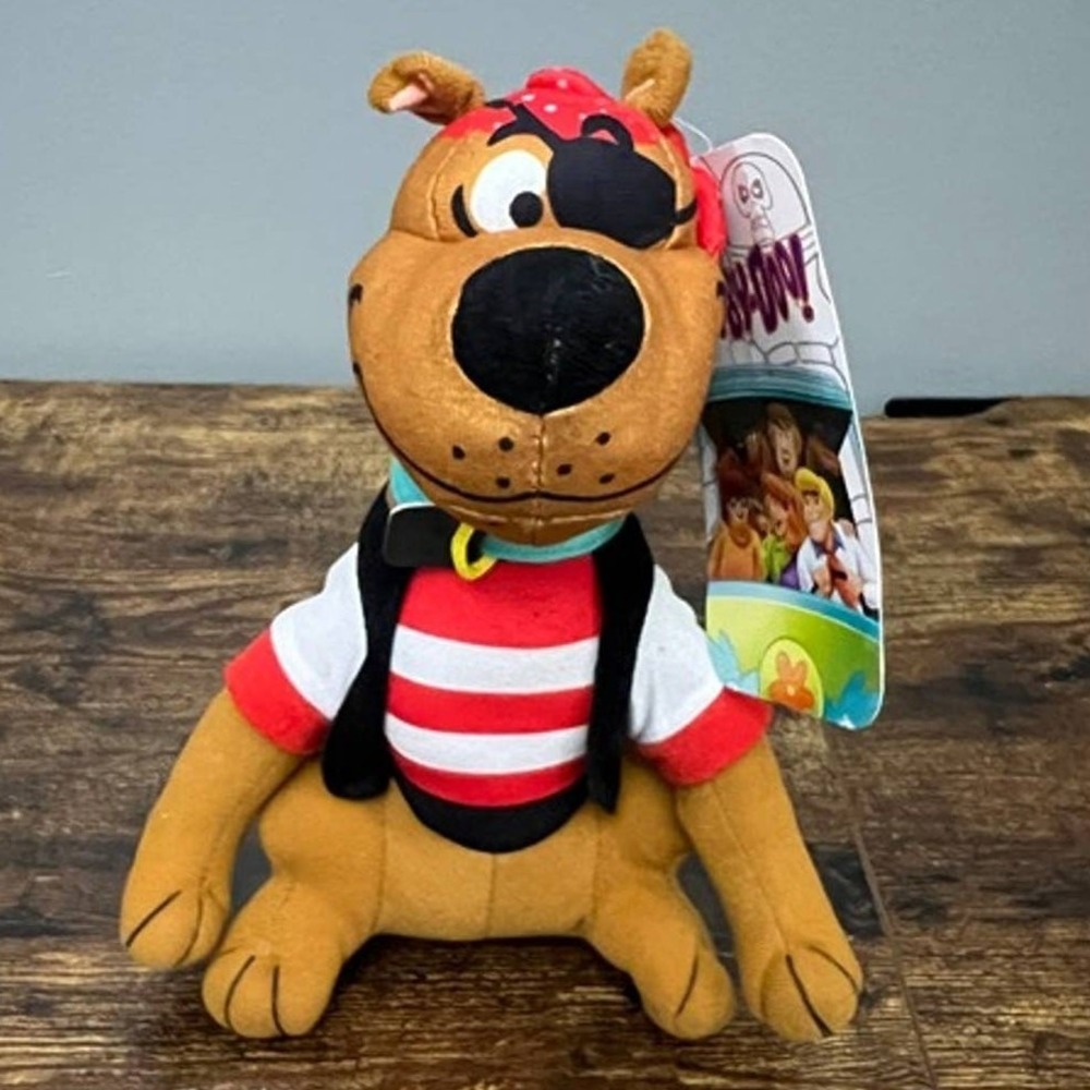 Scooby-Doo Pirate Plush Stuffed Animal Warner Bros Pirate Costume with Tags
